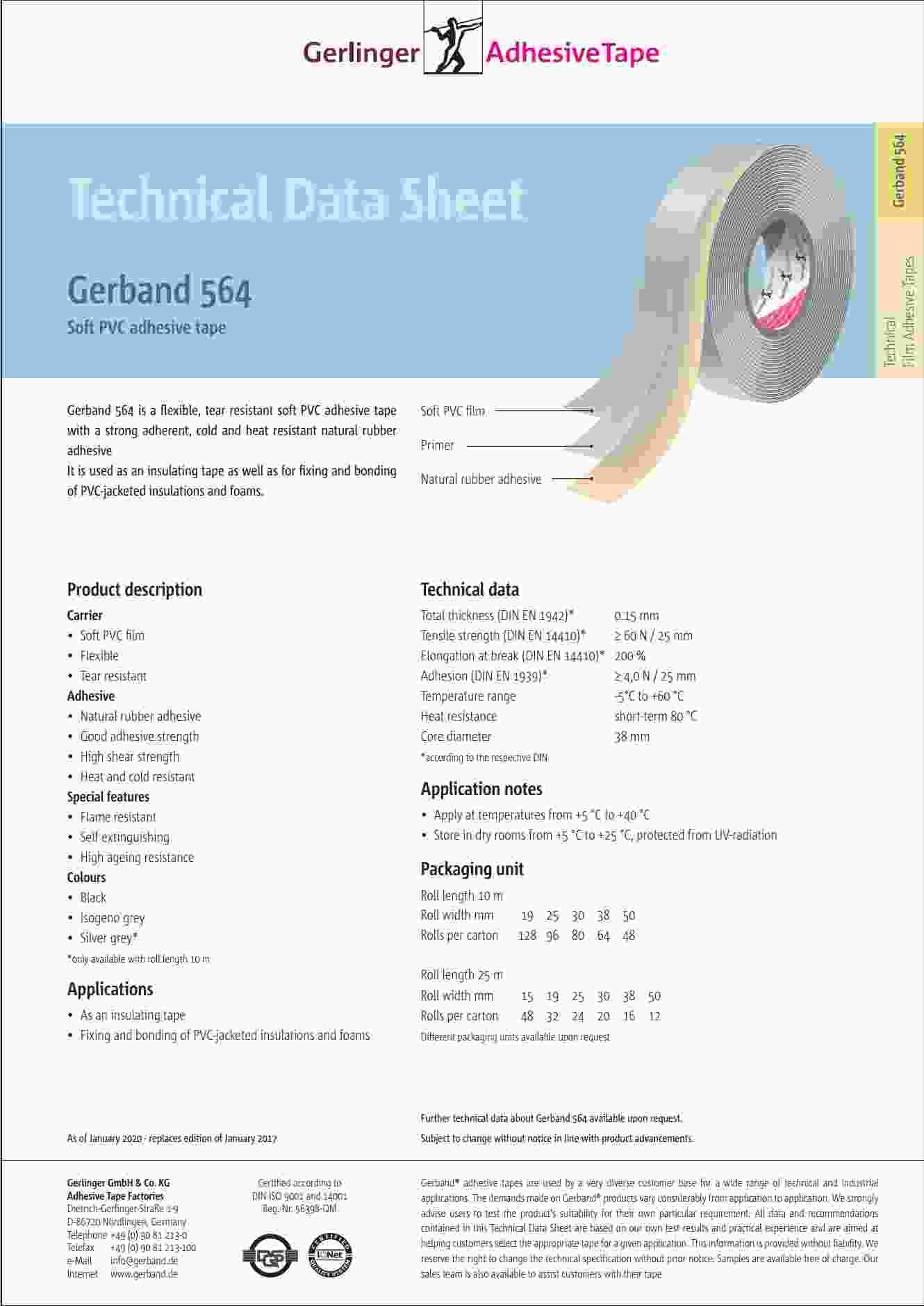 Gerband 564 adatlap