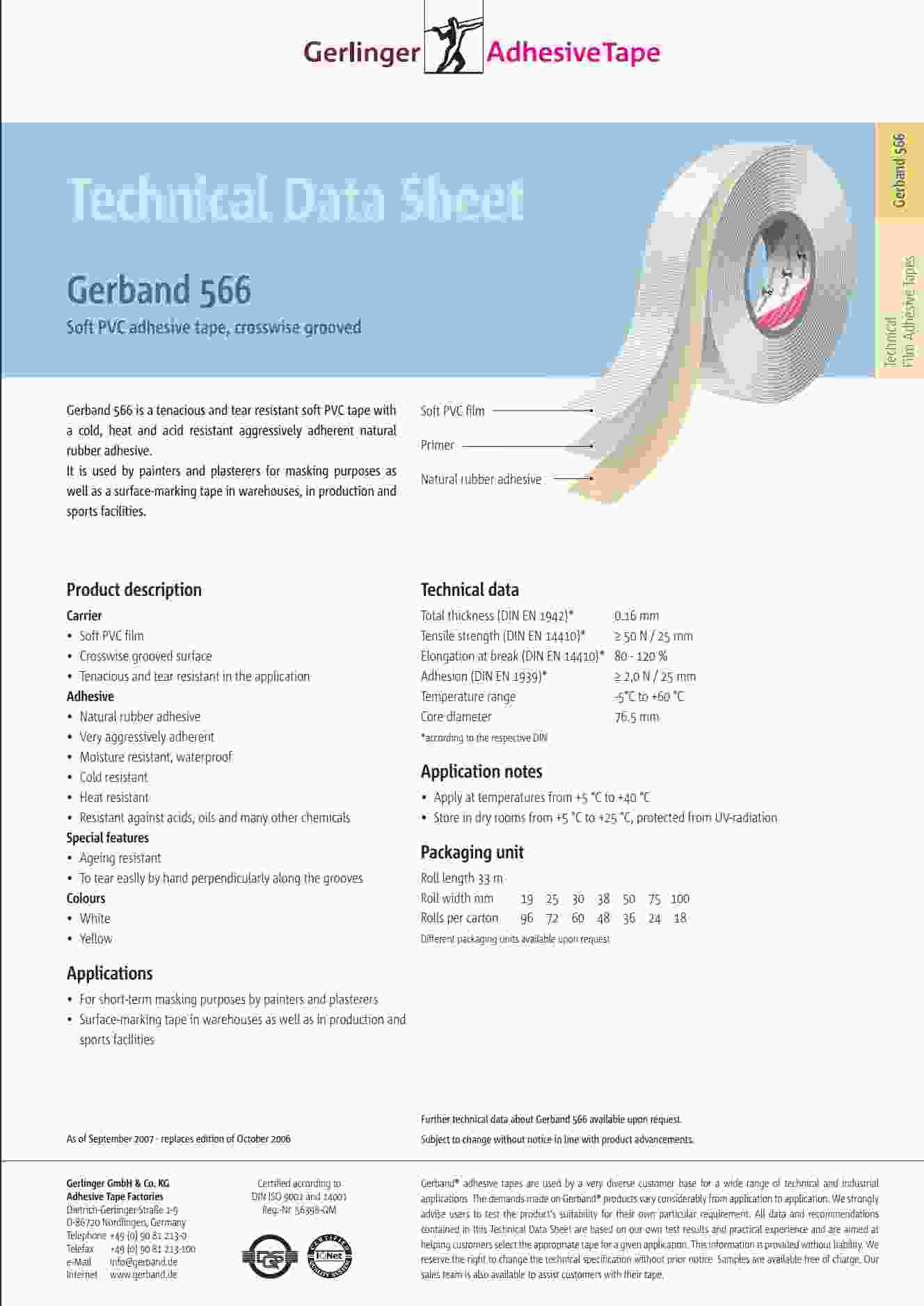 Gerband 566 adatlap
